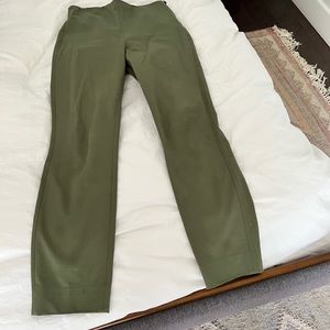 Olive green pants. Everlane.